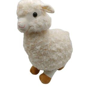 Inter American Products Llama Alpaca White Plush Stuffed Animal 16"